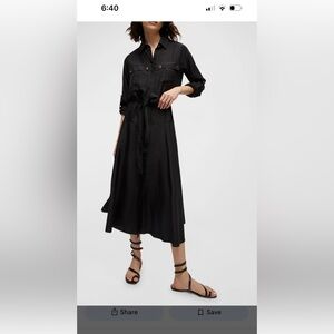 Veronica Beard Classic Black Midi Skirt